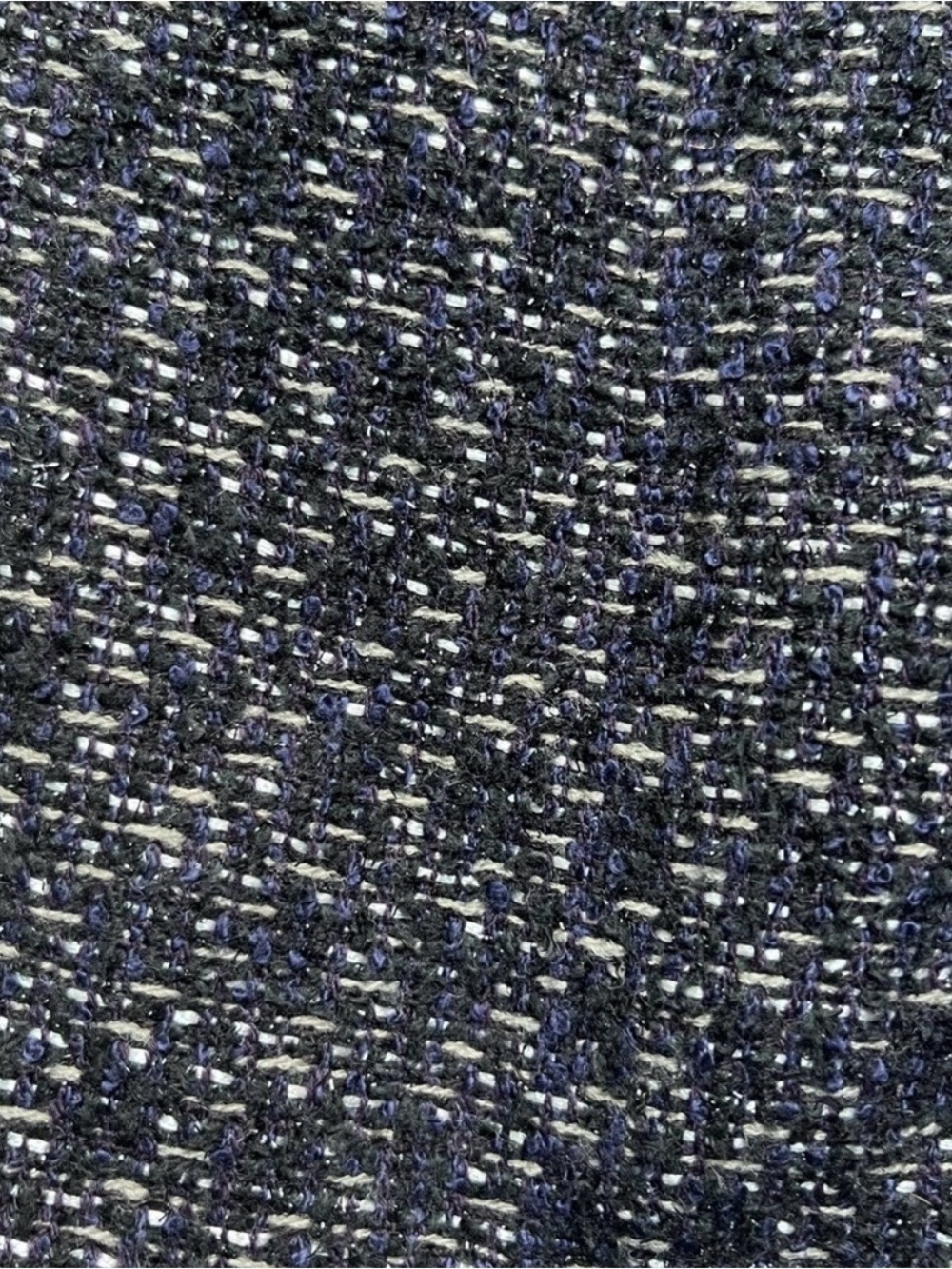 Willi Smith Navy Blue & Black Tweed Mini Skirt – Size 2 - Picture 4 of 4